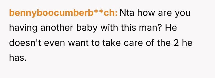 bennyboocumberb**ch Nta how are you having another baby with this...
