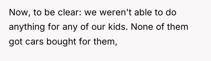 Now, to be clear: we weren't able to do anything...