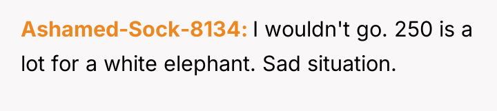 Ashamed-Sock-8134 I wouldn't go. 250 is a lot for a...