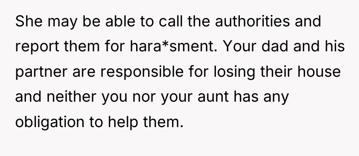 She may be able to call the authorities and report...