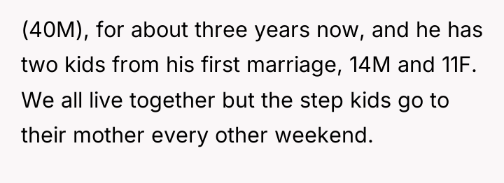 (40M), for about three years now, and he has two...