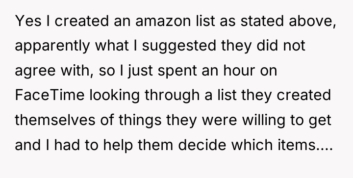 Yes I created an amazon list as stated above, apparently...