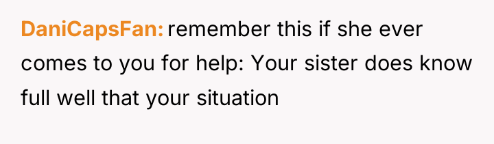DaniCapsFan remember this if she ever comes to you for...