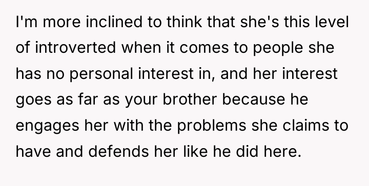 I'm more inclined to think that she's this level of...