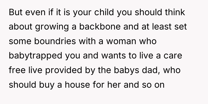 But even if it is your child you should think...