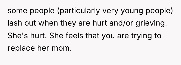 some people (particularly very young people) lash out when they...