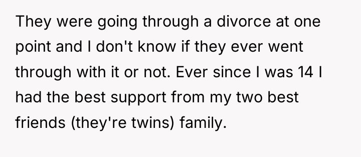 They were going through a divorce at one point and...