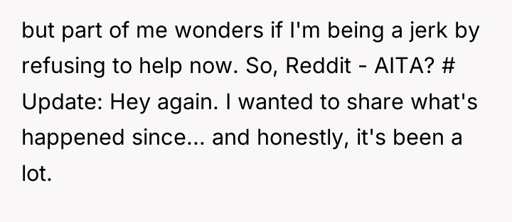 but part of me wonders if I'm being a jerk...