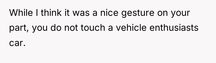 While I think it was a nice gesture on your...