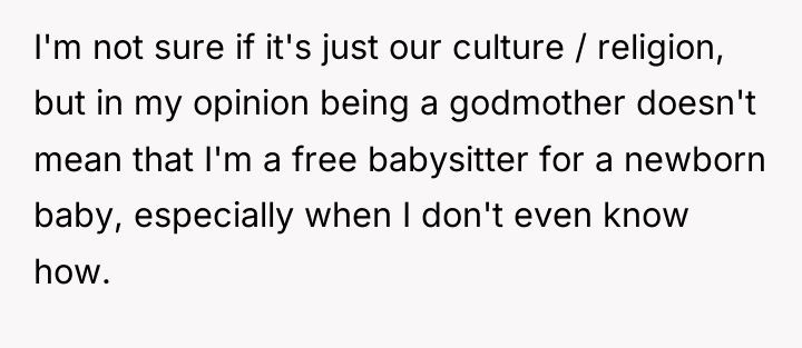 I'm not sure if it's just our culture / religion,...