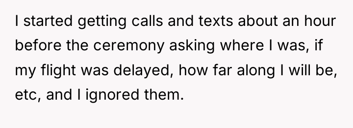 I started getting calls and texts about an hour before...
