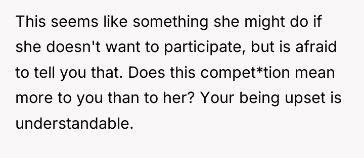 This seems like something she might do if she doesn't...