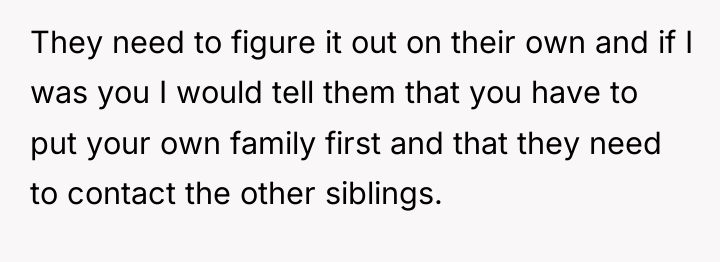 They need to figure it out on their own and...