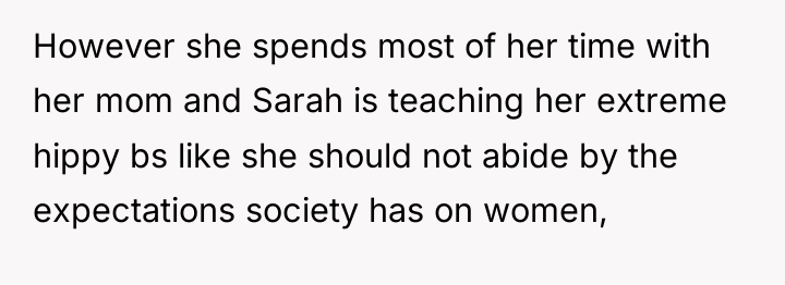 However she spends most of her time with her mom...
