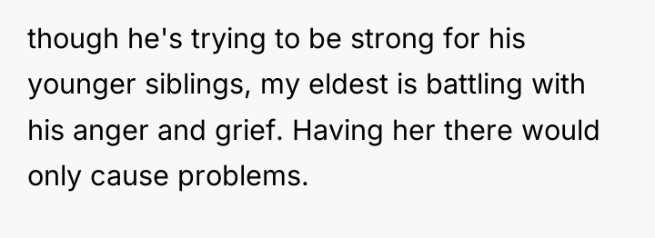 though he's trying to be strong for his younger siblings,...