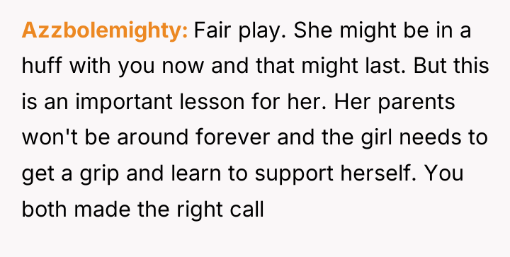 Azzbolemighty Fair play. She might be in a huff with...