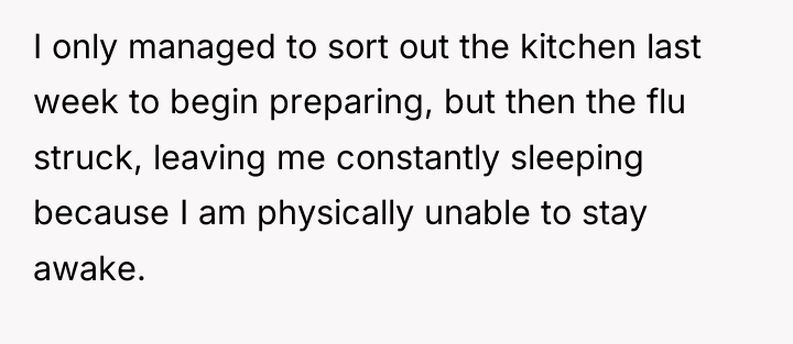 I only managed to sort out the kitchen last week...