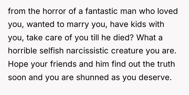 from the horror of a fantastic man who loved you,...