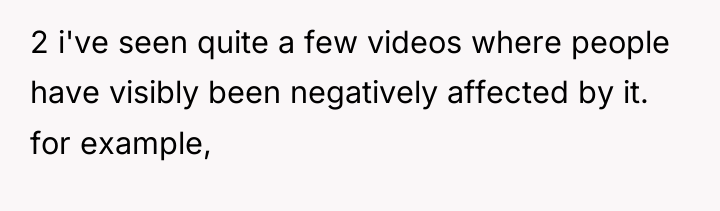 2 i've seen quite a few videos where people have...