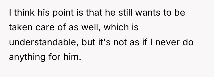 I think his point is that he still wants to...