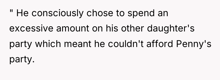 " He consciously chose to spend an excessive amount on...