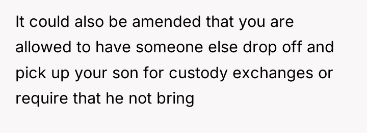 It could also be amended that you are allowed to...