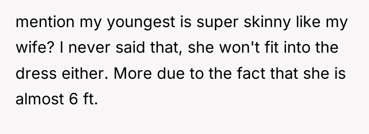 mention my youngest is super skinny like my wife? I...