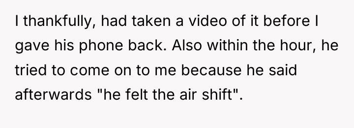 I thankfully, had taken a video of it before I...