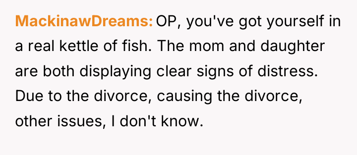 MackinawDreams OP, you've got yourself in a real kettle of...