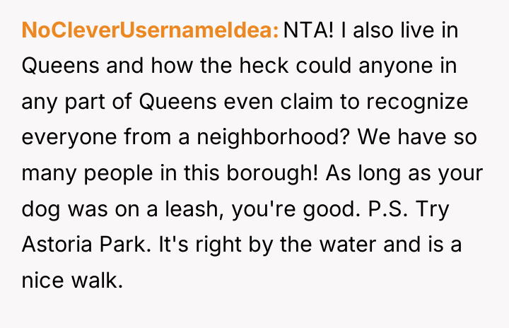 NoCleverUsernameIdea NTA! I also live in Queens and how the...
