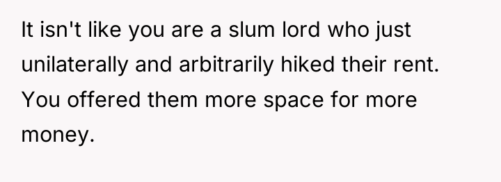 It isn't like you are a slum lord who just...