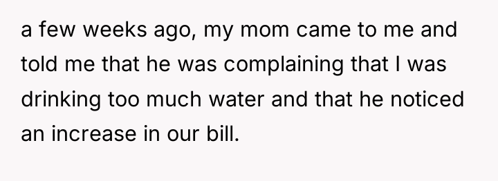 a few weeks ago, my mom came to me and...