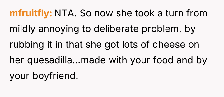 mfruitfly NTA. So now she took a turn from mildly...