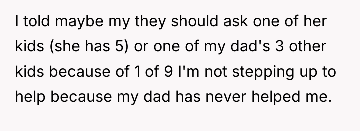 I told maybe my they should ask one of her...