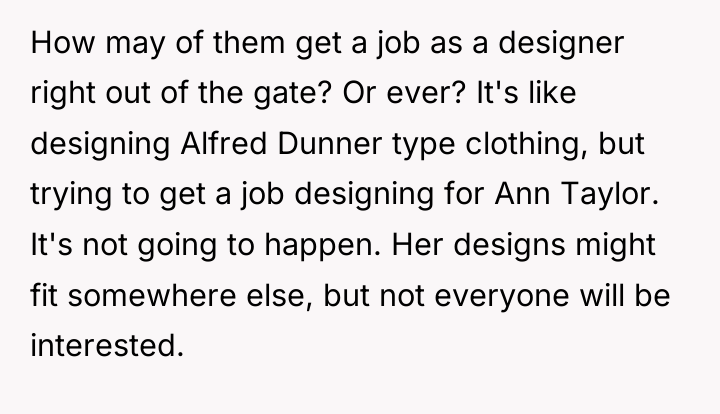 How may of them get a job as a designer...