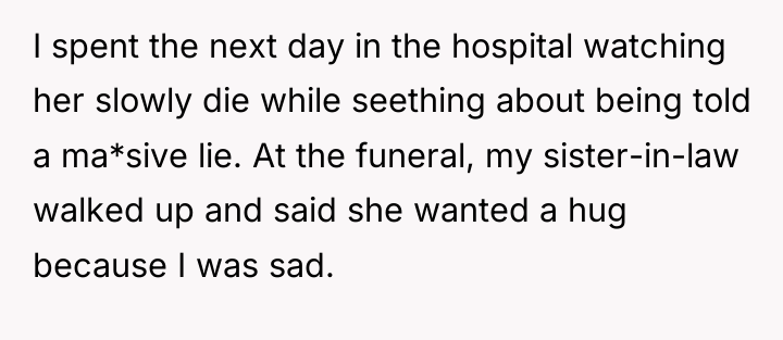 I spent the next day in the hospital watching her...