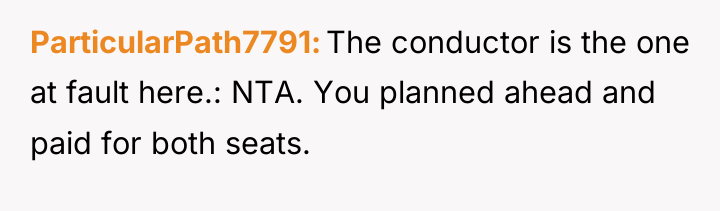 ParticularPath7791 The conductor is the one at fault here.: NTA....
