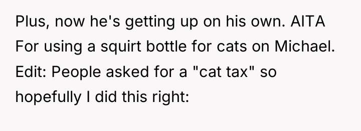 Plus, now he's getting up on his own. AITA For...