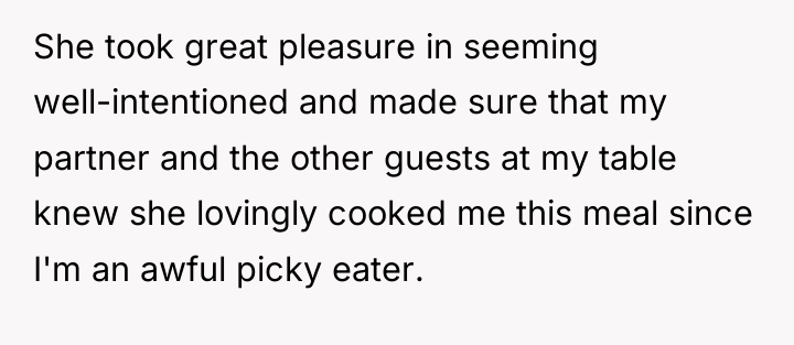 She took great pleasure in seeming well-intentioned and made sure...