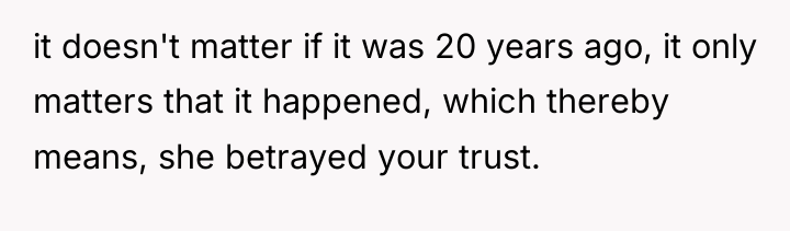it doesn't matter if it was 20 years ago, it...