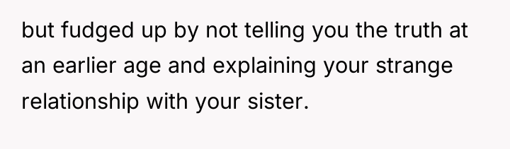 but fudged up by not telling you the truth at...