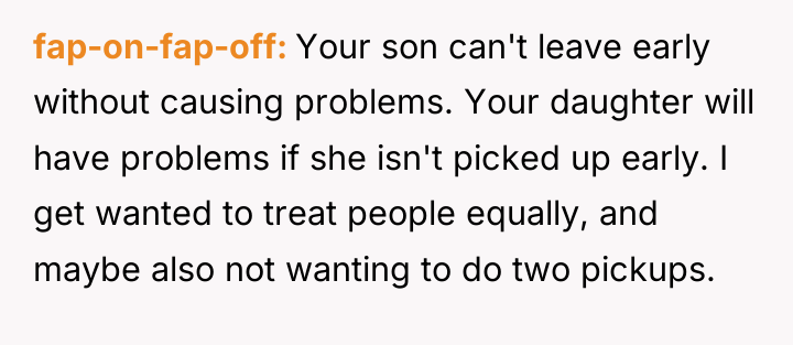 fap-on-fap-off Your son can't leave early without causing problems. Your...
