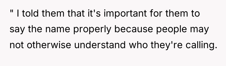 " I told them that it's important for them to...