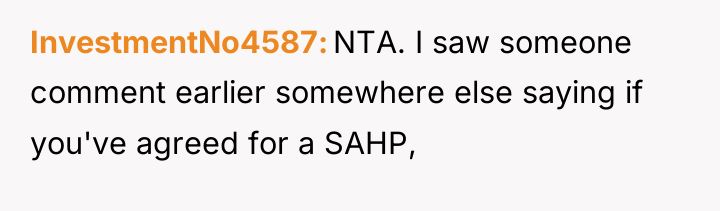InvestmentNo4587 NTA. I saw someone comment earlier somewhere else saying...