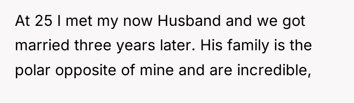 At 25 I met my now Husband and we got...