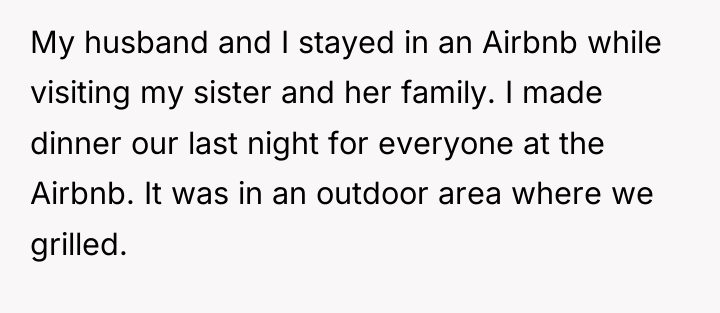 My husband and I stayed in an Airbnb while visiting...