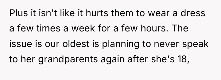 Plus it isn't like it hurts them to wear a...