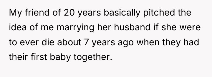 My friend of 20 years basically pitched the idea of...