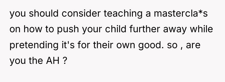 you should consider teaching a mastercla*s on how to push...