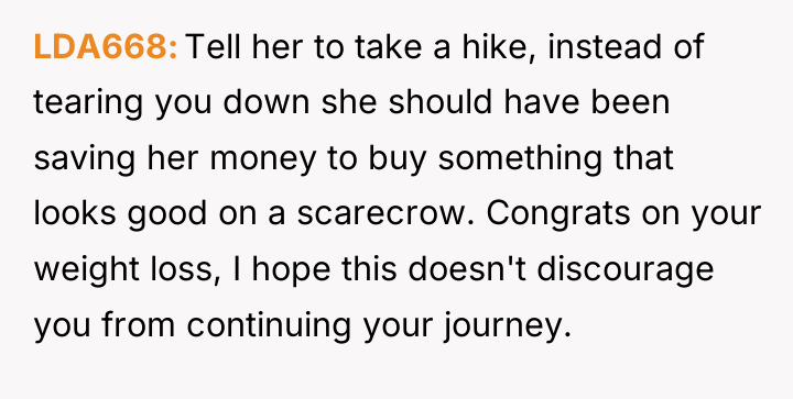 LDA668 Tell her to take a hike, instead of tearing...